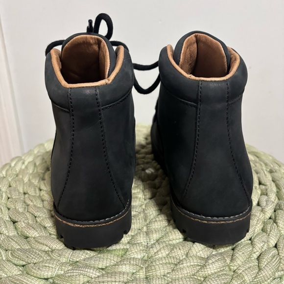 NEW Birkenstock Jackson Nubuck Leather Washed Black Lace Up Boots Narrow 7 - Picture 9 of 16